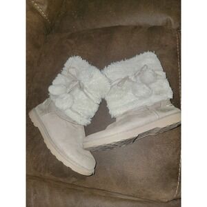Makalu California faux fur boots girls size 4